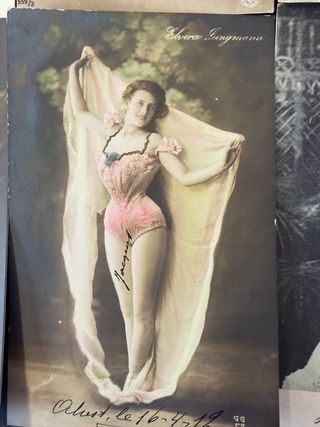 Lote  Postales Eróticas Mujeres 1906. Centenarias.