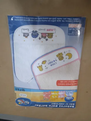 Lote 8 paquetes Baberos para bordar