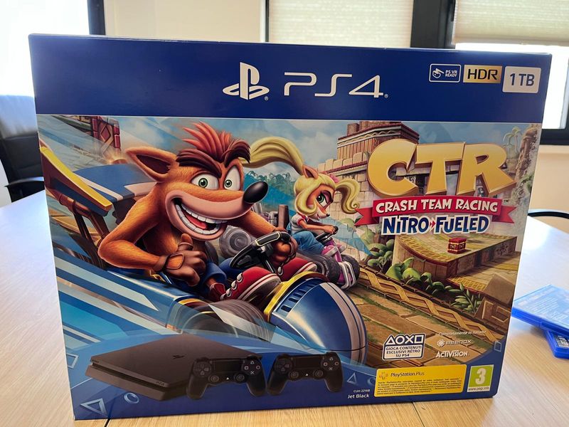 PlayStation 4 Slim 1TB en Caja, 2 Mandos, 2 Juegos afbeelding 2