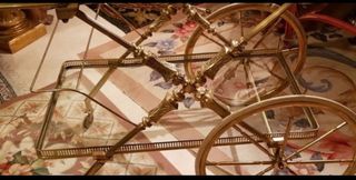 Carrito camarera vintage dorado cristal