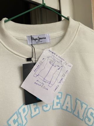 Sudadera Pepe Jeans Mujer Blanca Talla XL