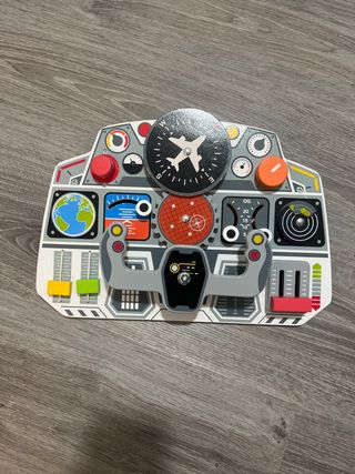 Volante de madera simulación avión