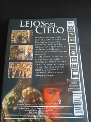 Lejos del Cielo DVD Drama Español