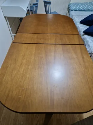 Mesa libro extensible madera