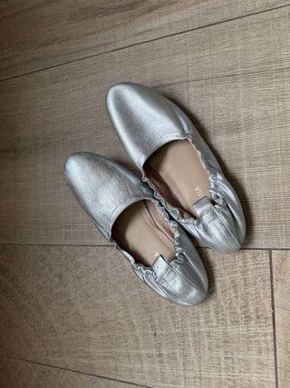 Manoletinas plateadas