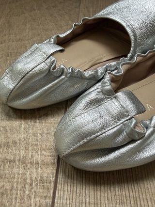 Manoletinas plateadas