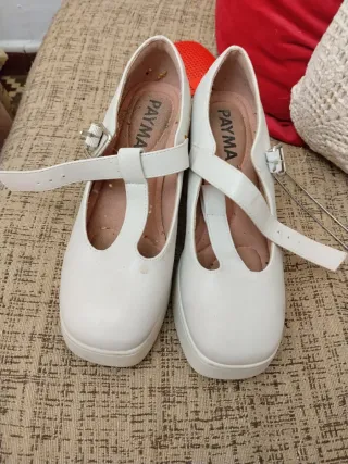 Zapatos PAYMA plataforma blancos