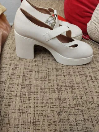 Zapatos PAYMA plataforma blancos