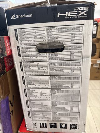 Gabinete Sharkoon RGB HEX ATX + 6 Ventiladores
