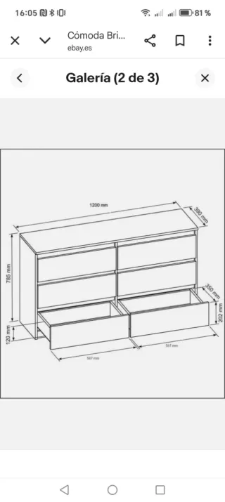 Conjunto dormitorio: cómoda y silla