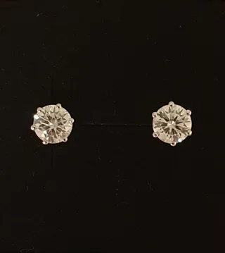 Pendientes MOISSANITAS 1 QUILATE