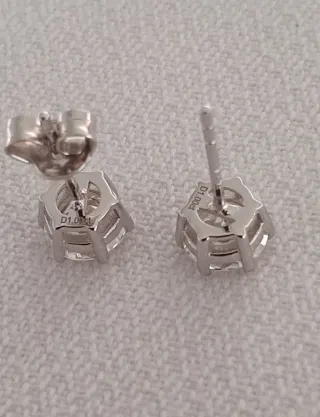 Pendientes MOISSANITAS 1 QUILATE