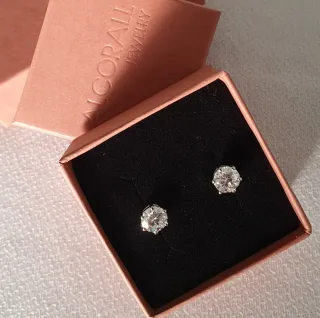 Pendientes MOISSANITAS 1 QUILATE