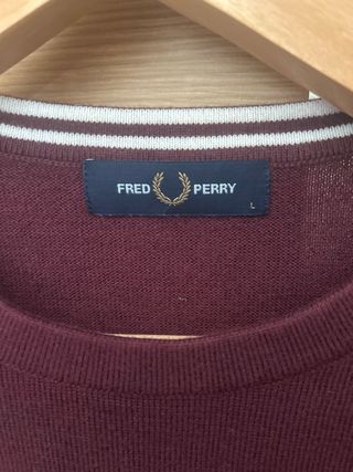 Jersey Fred Perry Burdeos Talla L