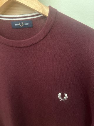 Jersey Fred Perry Burdeos Talla L
