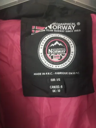 Chaqueta Norway Negra Talla s