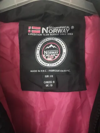 Chaqueta Norway Negra Talla s