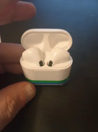 Auriculares Bluetooth Blancos y Verdes