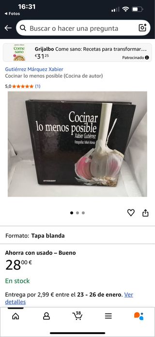 Libro cocina lo menos posible