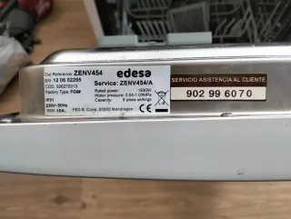 Lavavajillas Edesa Zen