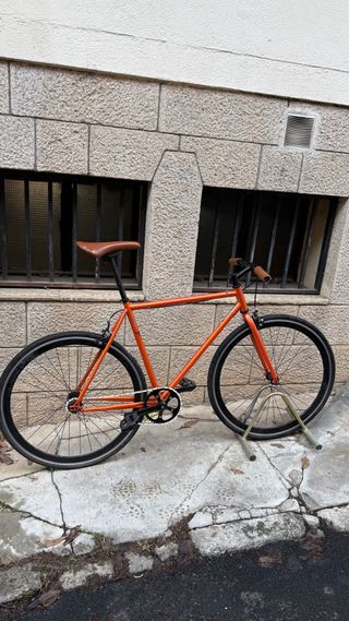 Bicicleta Fixie Naranja