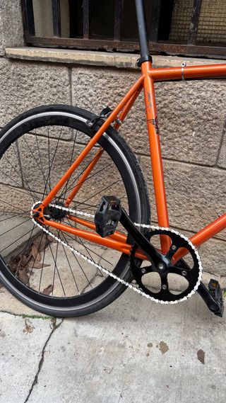 Bicicleta Fixie Naranja