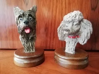 Figuras decorativas de perros (2 unidades)