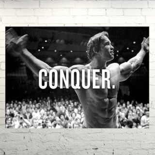Póster Arnold Schwarzenegger Conquer
