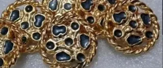 Lote 8 botones metal- 5 modelos