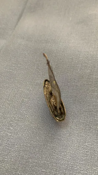 Miniatura barca a vela vintage argento