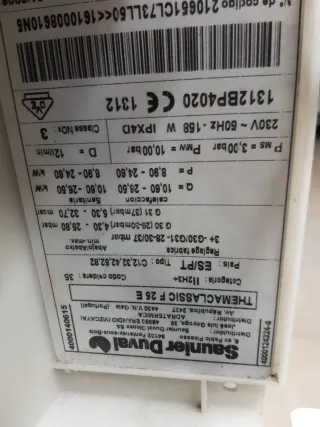 Caldera Saunier Duval ThemaClassic F25 E