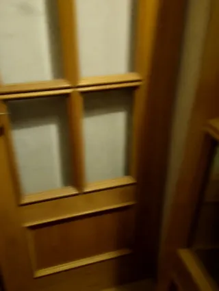 Puerta doble hoja comedor madera