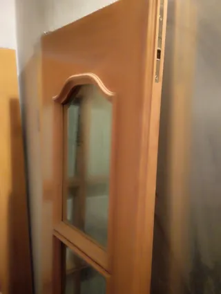 Puerta doble hoja comedor madera