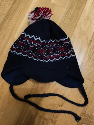 Gorro infantil pompón y orejeras