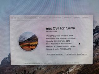 Imac 27 (finales 2009)