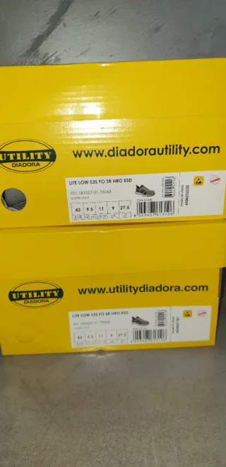 2 paia Diadora Scarpe Lavoro Tg 43