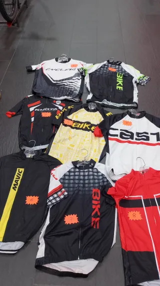 Lote 2 maillots ciclismo verano