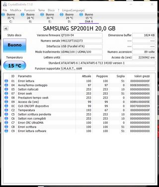 Hard Disk Samsung SP2001H 20GB IDE 3,5