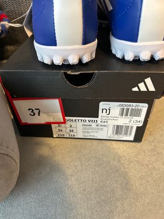 Zapatillas Adidas Fútbol Sala Talla 34