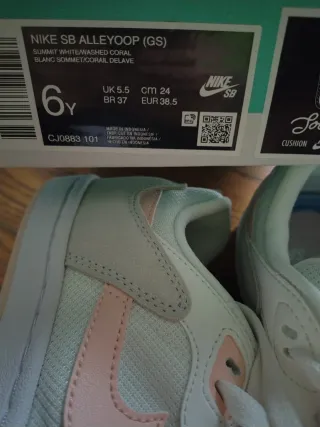 Nike SB Alleyoop GS Scarpa Tg 38.5 Originali