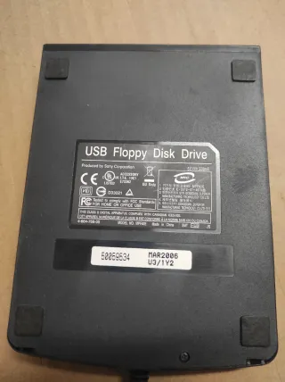 Lector Disquetes USB Negro