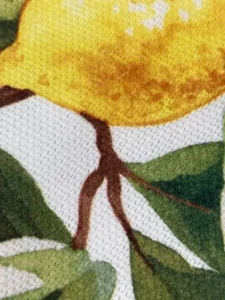 Tessuto in cotone motivo vasi e piante