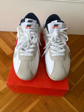 Nike Zoom Sacai Cortez Rojas y Blancas