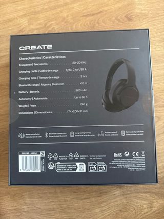 CREATE Auriculares Bluetooth Studio