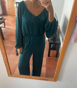 Mono Zara satinado verde