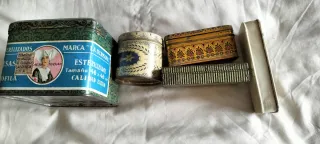 5 Antiguas Cajas de Lata Decoradas