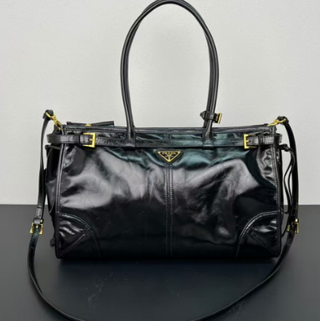 Bolso Prada Soft Lux Negro Piel Charol