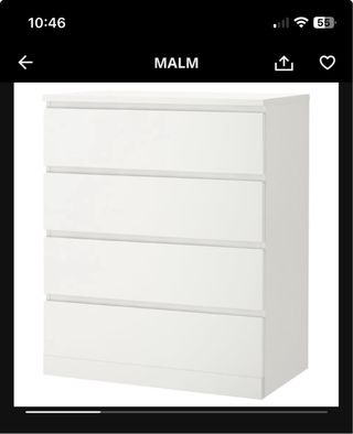 Cristal protector para cómoda Ikea