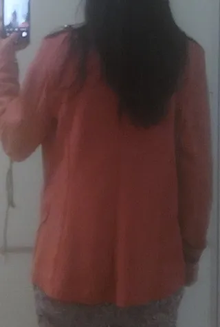 Chaqueta levita estilo militar rosa