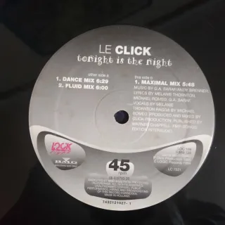 Vinilo Le Click - Tonight Is The Night ELECTRÓNICA